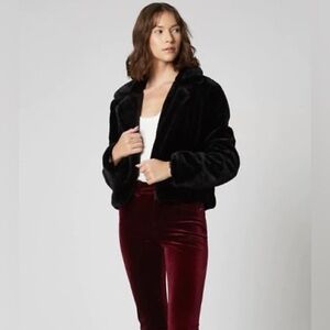 Blank NYC Faux Fur Cropped Jacket